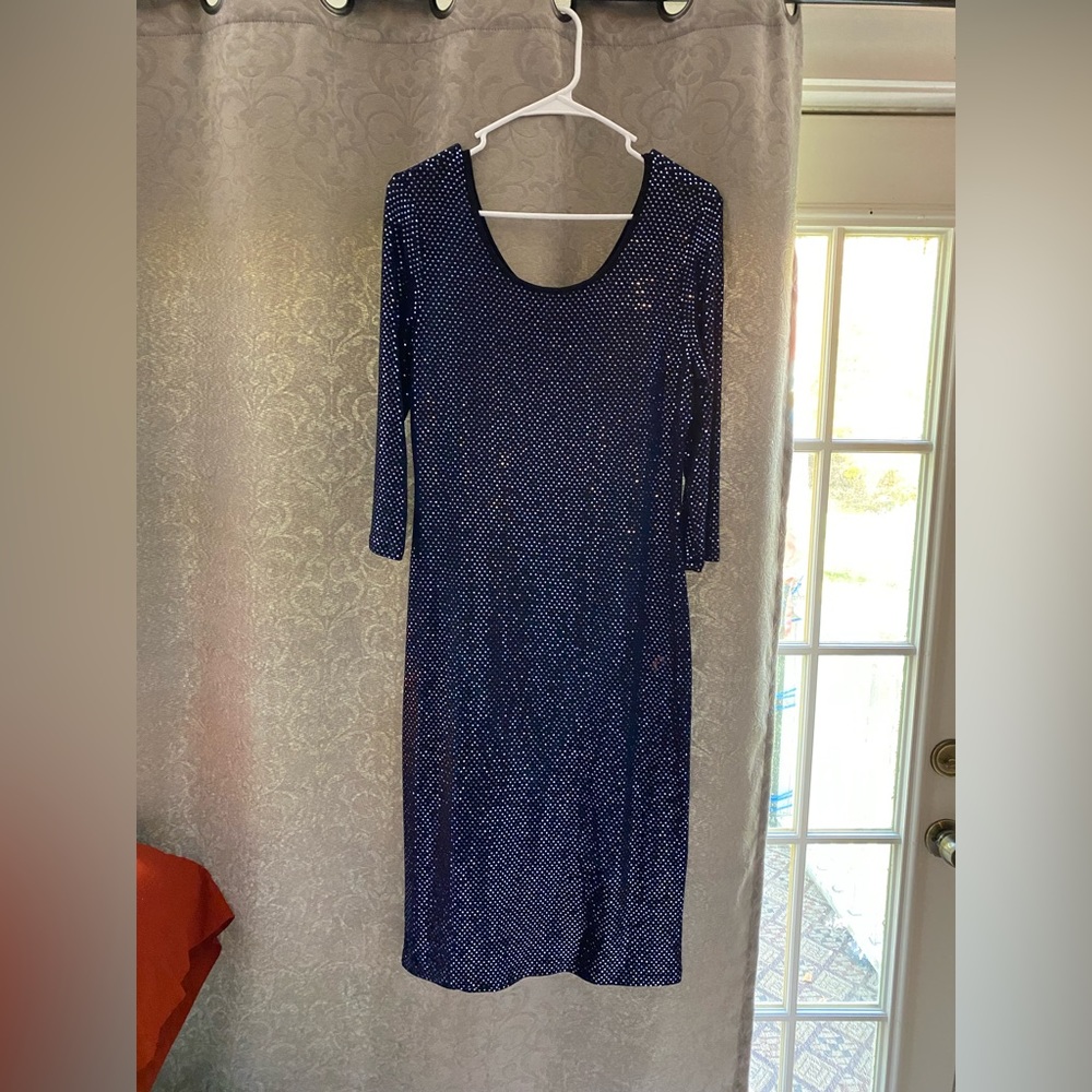 ❄️DAZZLINGLY Sparkly Blue Sequin Dress